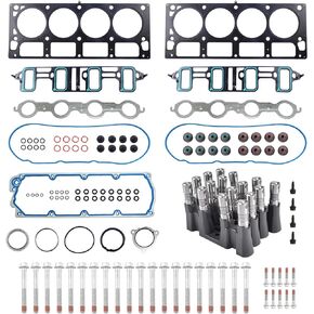 NON AFM DOD Lifters Kit with Head Gasket Set, Bolts for 2007-2016 LS Chevy Silverado GMC Sierra Yukon 6.0 6.2L