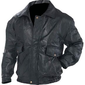 Napoline Roman Rock Design Genuine Leather Jacket (lg)