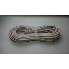 OEM 25 feet Ivory Phone Telephone Extension Cord Cable Line Wire With Standard RJ-11 Plugs Jacks