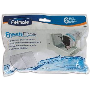 Petmate 6 Count Fresh Flow Replacement Filter,Gray
