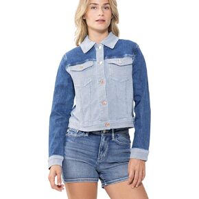 Judy Blue Women's Color Block Denim Jacket