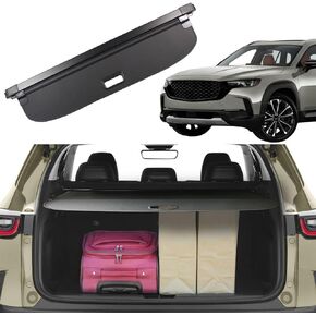 Cargo Cover for Mazda CX-50 2023 2024 Accessories Rear Trunk Cover Rear Trunk Security Cover Shielding Shade, Black