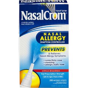 NasalCrom Nasal Spray Allergy Symptom Controller | 200 Sprays | .88 FL OZ