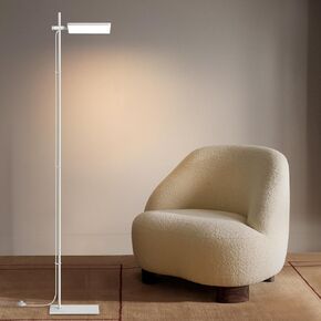 Modern Floor Lamp, 360 Degree Rotation Sky LED Floor lamp Office Lighting, Bright LED Standing Pole Light, Tall Lamps for Living Room,Bedroom,Reading,Study Room (Black)