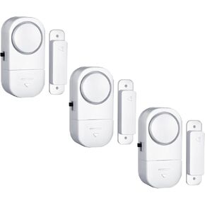 HIIXHC Door Window Alarm, 95DB Door Alarms for Kids Safety, Wireless Sensor Door Window Burglar Alarm-Window Pool Alarms for Home (3 Pack)