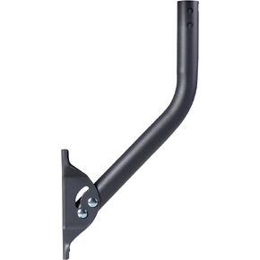 CEKAY Universal Mounting Pole (Diameter 1 1/2", Length 17") - J Pole Mount for Antenna & Starlink Dish & Weather Station - Adjustable Pivot/Lock Bracket for Wall, Eave or Roof Mounting