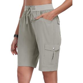 MoFiz Women's Hiking Shorts Athletic Outdoor Cargo Shorts for Women Quick Dry Running Summer Shorts with Pockets