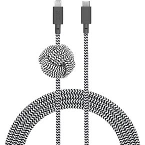 Native Union Night Cable - 10ft Ultra-Strong Reinforced Durable USB-C to Lightning [MFi Certified] Charging Cable with Weighted Knot Compatible with iPhone 14, iPhone 13 and Earlier (Cosmos)