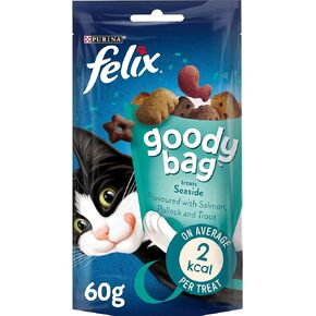 Felix Goody Bag Cat Treats Seaside Mix 60g (Pack of 8)