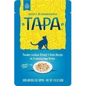 Tapa 855009 Chicken Breast & Duck Recipe Cat Food Toppers, One Size