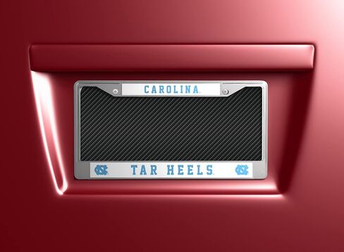 Rico Industries NCAA North Carolina Tar Heels Standard Chrome License Plate Frame, 6 x 12.25-inches in Saudi Arabia
