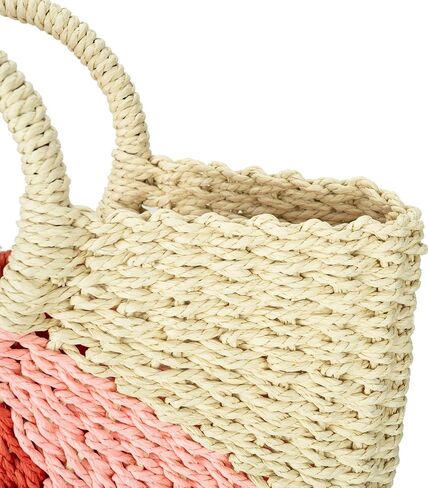 YYW Beach Straw Bag Summer Woven Straw Purse Handle Colorful Handbag Clutch Bag Tote Bag for Women in Saudi Arabia