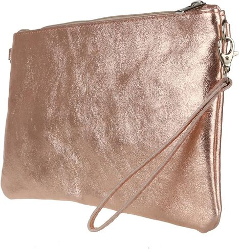 حقيبة يد جرلي للسيدات من جلد الثعبان الإيطالي وحقيبة يد من الجلد المعدني in Kuwait