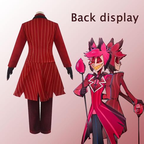 Alastor Cosplay Red Suit Cosplay Costumes Halloween Costumes with Gloves Role Play or Gift in Saudi Arabia