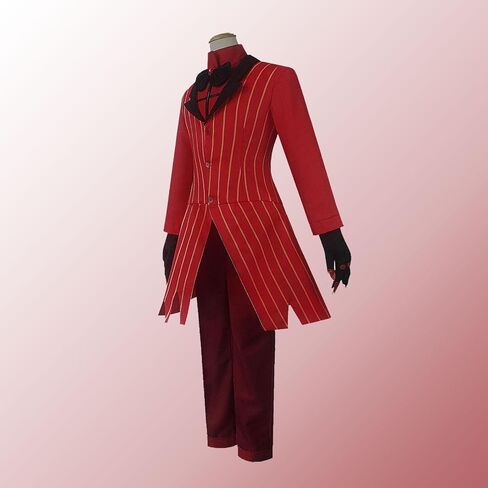 Alastor Cosplay Red Suit Cosplay Costumes Halloween Costumes with Gloves Role Play or Gift in Saudi Arabia