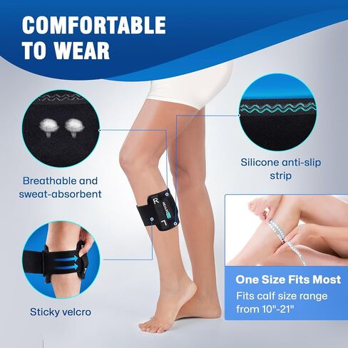 Sciatica Pain Relief Devices, Sciatica Ease Nerve Pain Relief Brace for Men Women, Sciatica Nerve Knee Brace Calf Brace with Dual Pressure Pads Targeted Compression for Sciatica Relief in Saudi Arabia