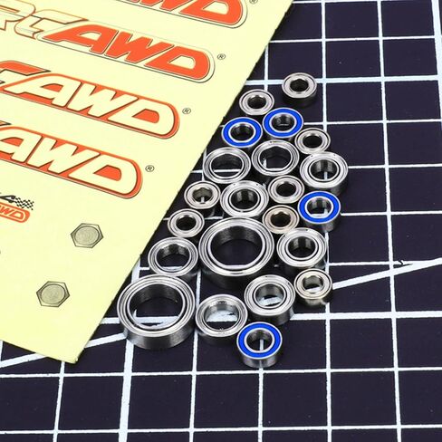 ترقيات مجموعة محامل الكرة RCAWD for TRAXXAS TRX4M، 22 قطعة من محمل RC الصلب للمدافع والبرونكو، أجزاء 1/18 #9745X #97054-1#97074-1 in Saudi Arabia