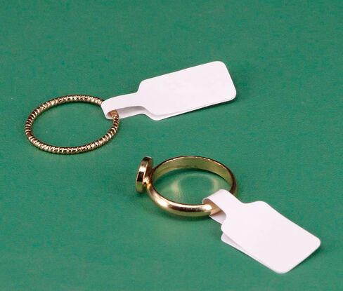 1000 Pcs Jewelry Tags Jewelry Price Tags Jewelry Stickers Jewelry Repair Indentification Tags (Kraft Paper, Rectangle) in Saudi Arabia