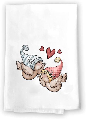 Decorative Kitchen and Bath Hand Towel | Valentines Day I Tolerate You | Winter Valentine's Day Themed | White Towel Home Decor Bathe Tea Towels Decorations | House Warming Gift Present in Saudi Arabia