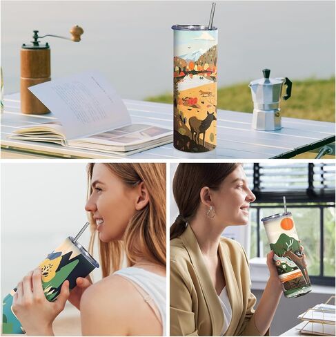 WeStar Sublimation Tumblers 20 oz,6-Pack Stainless Steel Skinny Straight Tumblers Bulk with Lid/Straw/Brush/Individually Boxed/Polymer Coated Sublimation Tumblers Blank for Heat Transfer Crafts in Saudi Arabia