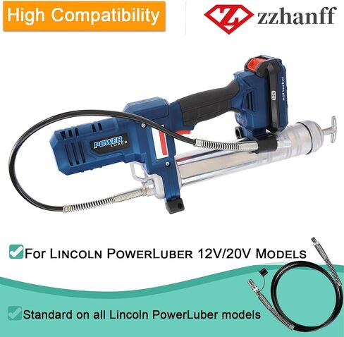 2024 ترقية 1248HP خرطوم عالي الضغط مقاس 48 بوصة يناسب جميع موديلات Lincoln PowerLuber. متوافق مع 1218،1224،1230،1236．10,000 رطل لكل بوصة مربعة. (مع وصلة Hp، غطاء غبار مجاني) in Kuwait