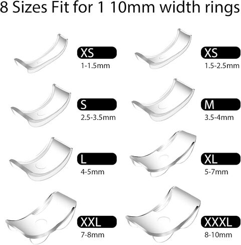 Abeillo 70PCS Ring Size Adjuster, Multiple Styles Ring Fitter for Loose Rings, Ring Tightener/Ring Bumper/Ring Spacer/Polish Cloth/Invisible Silicone Ring Guard for Loose Rings Women Men in Saudi Arabia