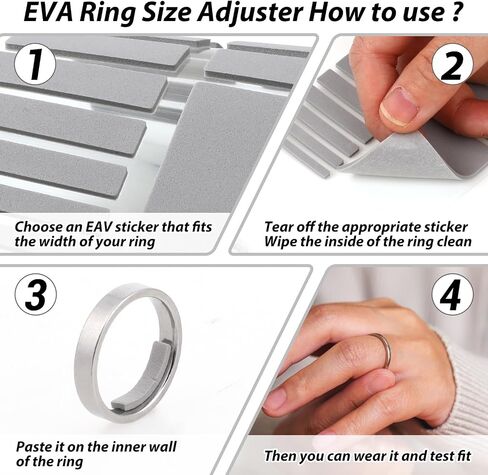 Abeillo 70PCS Ring Size Adjuster, Multiple Styles Ring Fitter for Loose Rings, Ring Tightener/Ring Bumper/Ring Spacer/Polish Cloth/Invisible Silicone Ring Guard for Loose Rings Women Men in Saudi Arabia