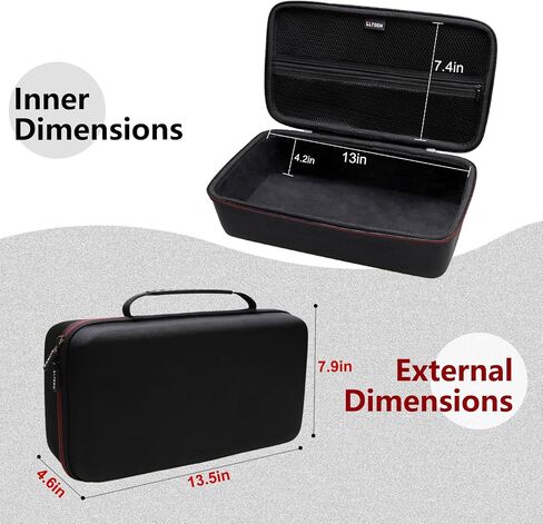 حافظة LTGEM لجهاز المسح الضوئي fujitsu ScanSnap iX1300 أو الماسح الضوئي Doxie Pro DX400 - حقيبة حمل الماسح الضوئي الواقية الصلبة للسفر والتخزين، رمادي in Saudi Arabia
