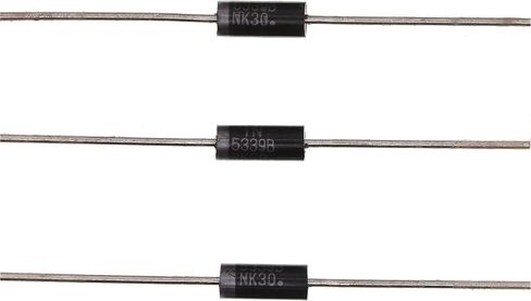 10 قطع 1N5339B 1N5339 صمام ثنائي زينر للطاقة 5 وات 5.6 فولت DO-15(CASE17-02) صمامات ثنائية محورية 5 وات 5.6 فولت in Kuwait