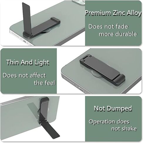 Smartphone Stand WUZMINR Kickstand 360°Rotation Adjustable Vertical Horizontal Placement Mobile Phone With 3M Tape Compatible Iphone / Android Ipad Etc. (4-8 Inch)(1 Pack), Black,1 Pack in Saudi Arabia