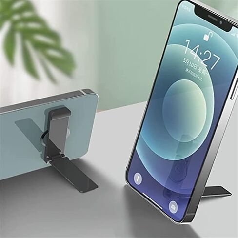 Smartphone Stand WUZMINR Kickstand 360°Rotation Adjustable Vertical Horizontal Placement Mobile Phone With 3M Tape Compatible Iphone / Android Ipad Etc. (4-8 Inch)(1 Pack), Black,1 Pack in Saudi Arabia
