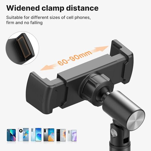 Cell Phone Stand, Ulanzi Height Adjustable Phone Holder, Desk Phone Stand for All Mobile Phone, Desk Phone Holder for iPhone 14/13/12 Pro/XS Max/XR, Samsung Galaxy S22/S21/S20/S10 and Other Phones in Kuwait