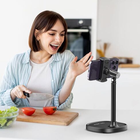 Cell Phone Stand, Ulanzi Height Adjustable Phone Holder, Desk Phone Stand for All Mobile Phone, Desk Phone Holder for iPhone 14/13/12 Pro/XS Max/XR, Samsung Galaxy S22/S21/S20/S10 and Other Phones in Kuwait
