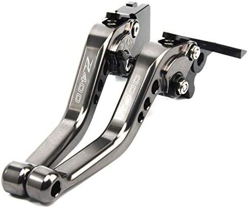 for Z400 Z 400 2018 2019 Motorcycle CNC Aluminium Accessories Short Brake Clutch Levers with Z400 Logo (Black+red) in Kuwait