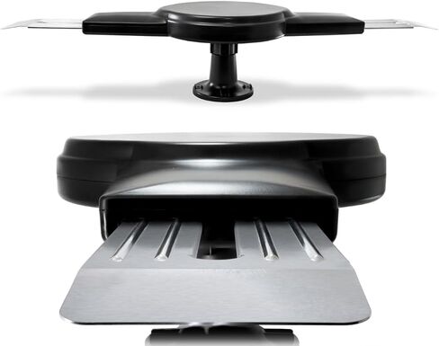 CONTINU.US Omni-Directional Amplified RV TV Antenna | CA1500B Digital TV 360° Reception, 55 Mile Range, Power Amplified Recreational Vehicle HD Caravan Antenna. Portable, Compact & Waterproof (Black) in Saudi Arabia