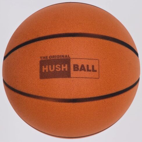 HushBall كرة السلة الرسمية الإسفنجية الهادئة الأصلية مع أخاديد للتدريب الداخلي الصامت والمراوغة | حجم اللائحة 7 (29.5 بوصة) in Saudi Arabia
