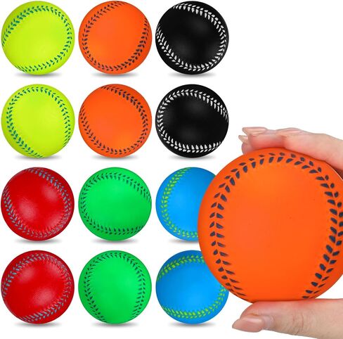 12 Pcs Rubber Baseball 9 Inch Soft Baseballs 4oz Practice Training Baseballs for Teenager Players Training and Recreation, Batting, Fielding, Hitting, Pitching in Saudi Arabia