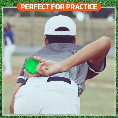 12 Pcs Rubber Baseball 9 Inch Soft Baseballs 4oz Practice Training Baseballs for Teenager Players Training and Recreation, Batting, Fielding, Hitting, Pitching in Saudi Arabia