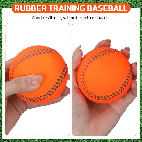 12 Pcs Rubber Baseball 9 Inch Soft Baseballs 4oz Practice Training Baseballs for Teenager Players Training and Recreation, Batting, Fielding, Hitting, Pitching in Saudi Arabia