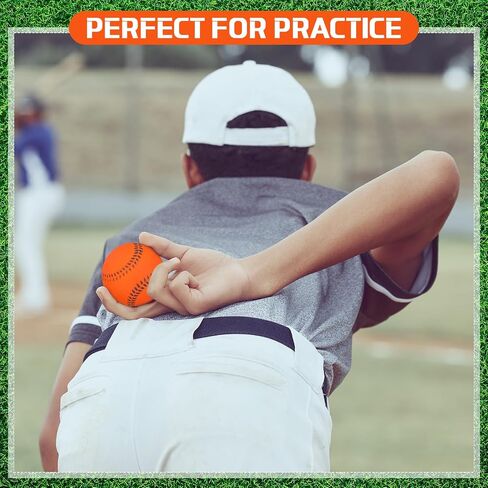 12 Pcs Rubber Baseball 9 Inch Soft Baseballs 4oz Practice Training Baseballs for Teenager Players Training and Recreation, Batting, Fielding, Hitting, Pitching in Saudi Arabia