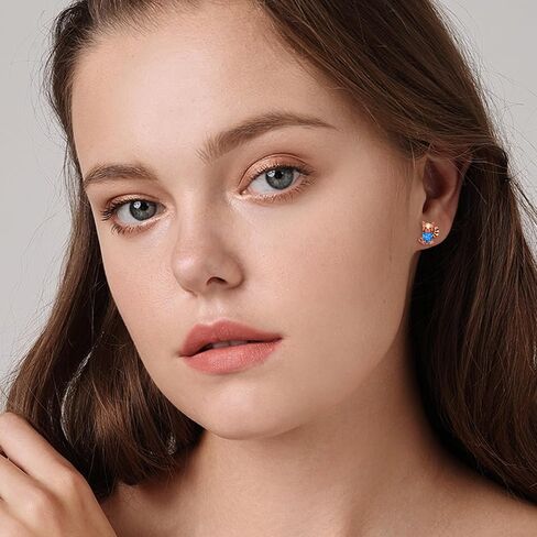 ECHOOY أقراط الباندا الحمراء 925 الفضة الاسترليني الباندا الأحمر عناق القلب أقراط هيبوالرجينيك لطيف الحيوانات مجوهرات للنساء الفتيات ابنة هدايا عيد ميلاد in Kuwait