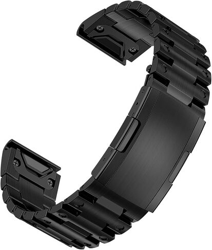 Miimall Compatible for Garmin Forerunner 965 Band Metal, 22mm [Quick Release] [Stainless Steel] Adjustable Wristband Replacement Easy Fit Metal Bracelet Band for Garmin Forerunner 965 Solar in Saudi Arabia