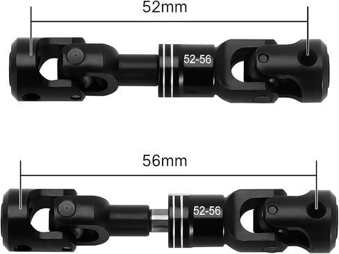 INJORA RC Steel Drive Shaft for Axial SCX10 90046 TRX4 Redcat Gen8 1/10 Crawler Car Upgrade(52-56mm) in Saudi Arabia