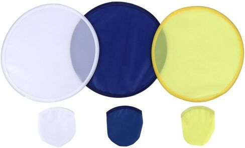 Kopida Folding Fans 3PCS Portable Foldable Round Fans Flying Handheld Hand Disk Decorative Fans Flying Disk with Pocket Round Nylon for Outdoor Circular Fan in Saudi Arabia