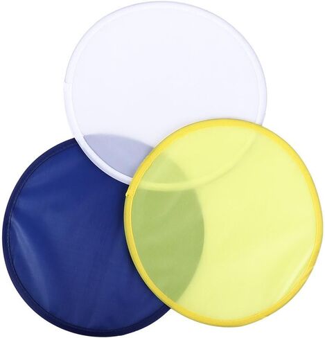 Kopida Folding Fans 3PCS Portable Foldable Round Fans Flying Handheld Hand Disk Decorative Fans Flying Disk with Pocket Round Nylon for Outdoor Circular Fan in Saudi Arabia