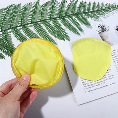 Kopida Folding Fans 3PCS Portable Foldable Round Fans Flying Handheld Hand Disk Decorative Fans Flying Disk with Pocket Round Nylon for Outdoor Circular Fan in Saudi Arabia