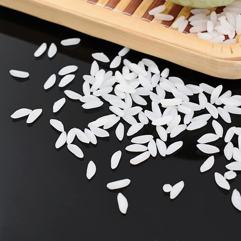 أرز أبيض صناعي من Luckforest، 150 جرام من الأرز المزيف النابض بالحياة للمنزل، خزانة طاولة المطبخ، متجر سوق عرض الطعام، نموذج الدعائم in Kuwait