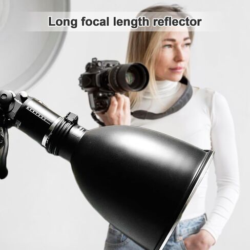 طبق تجميل Andoer مقاس 11.6 بوصة مع طبق ناشر عاكس للضوء من Profoto Mount Tele-Zoom مع شبكة قرص العسل 60 درجة وجوارب ناشرة لـ Profoto Mount Studio Strobe Flash Light Speedlite in Kuwait