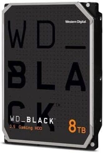 محرك الأقراص الصلبة الداخلي للألعاب Western Digital_BLACK سعة 8 تيرابايت - 7200 دورة في الدقيقة، SATA 6 جيجابايت/ثانية، ذاكرة تخزين مؤقت 128 ميجابايت، 3.5 بوصة - Western Digital8002FZWX (متجدد) in Kuwait