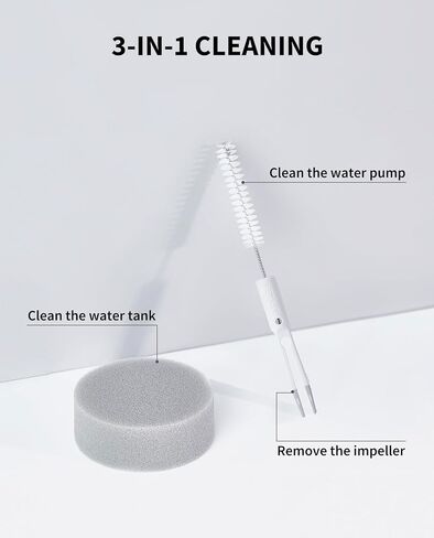 PETKIT Pet Water Fountain Cleaning Kit, Cat Water Fountain Brush Pet Water Fountain Cleaning Kit, Include Brush Tweezers and Sponge in Saudi Arabia